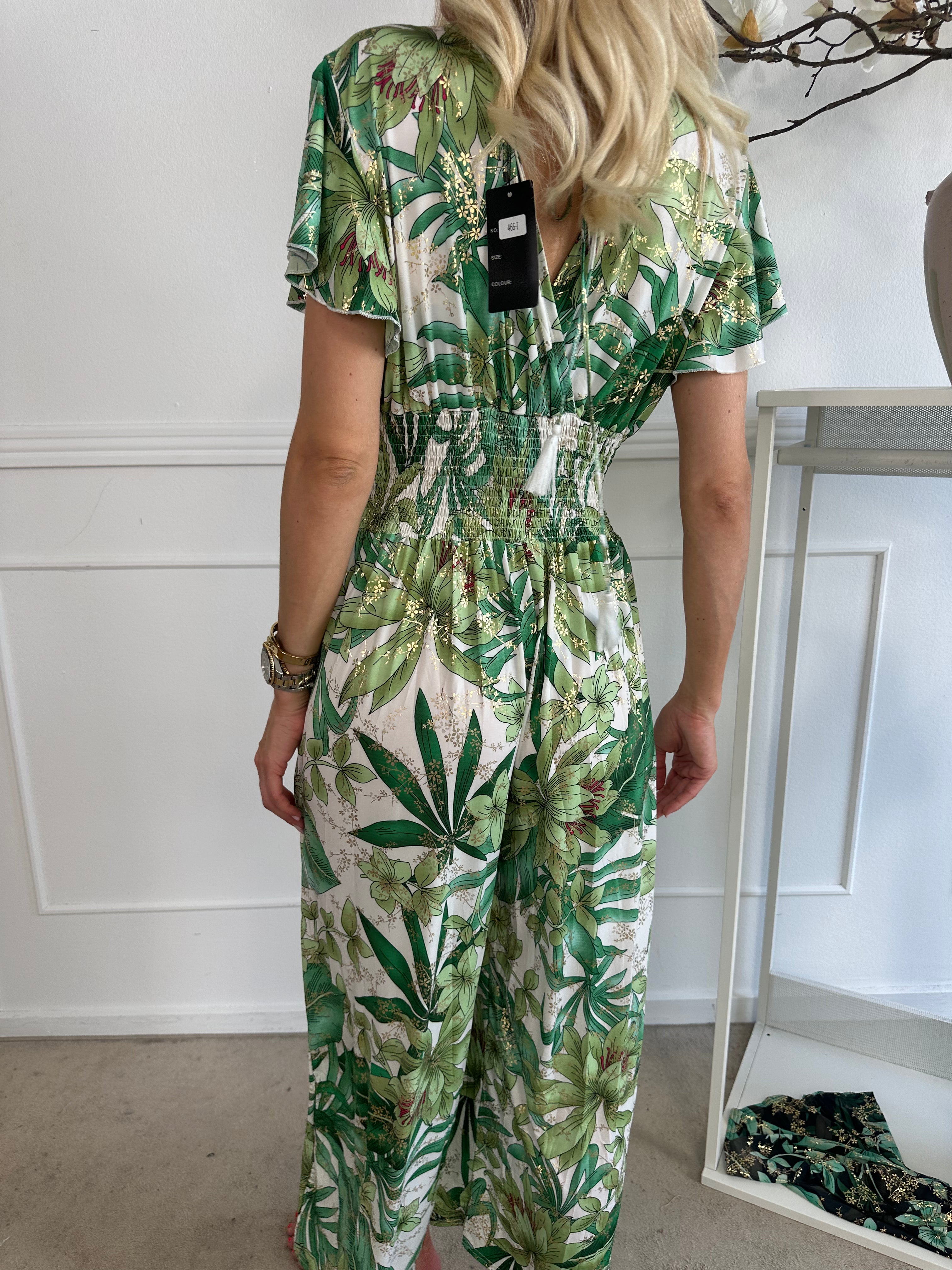 Pams Jumpsuit O/B - Elastisk skrynkelfri byxdress